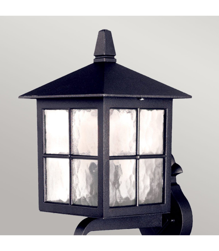 Winchester 1 Light Outdoor Wall Lantern Light Black IP44 E27-4