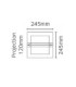 Bern 1 Light Outdoor Wall Light Stainless Steel IP65 E27-3