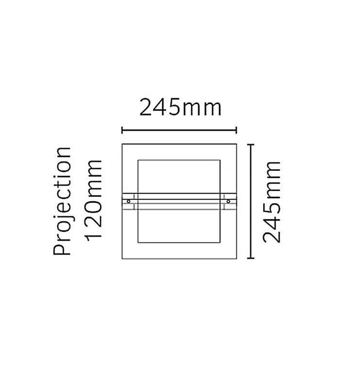 Bern 1 Light Outdoor Wall Light Stainless Steel IP65 E27-3
