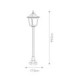 Chapel Mini 1 Light Outdoor Post Lantern Black IP44 E27-6