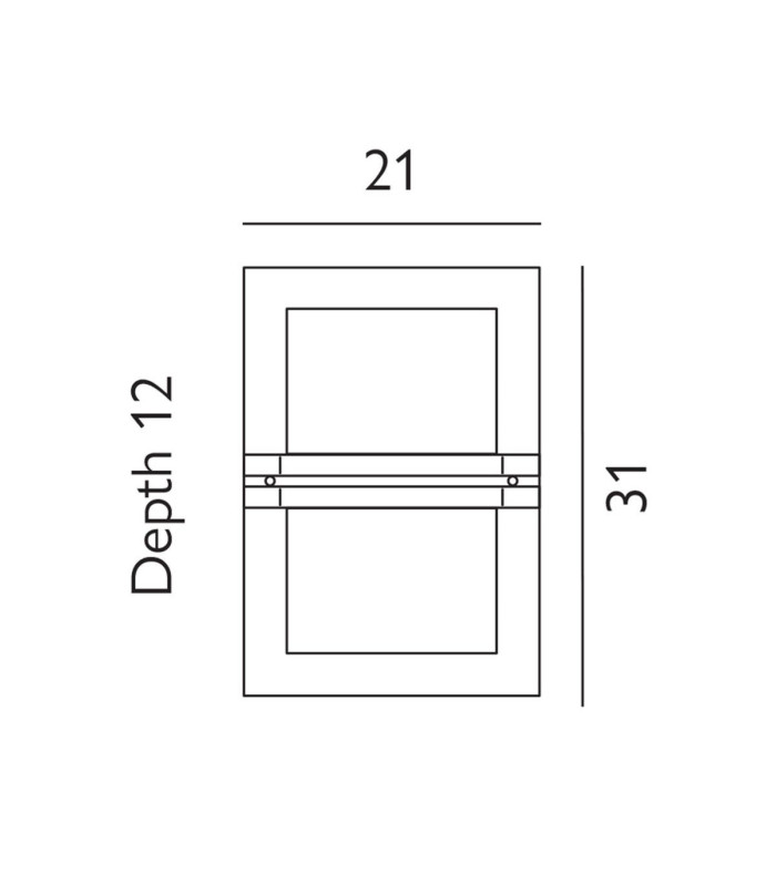 1 Light Outdoor Frosted Flush Wall Light Black IP54 E27-5