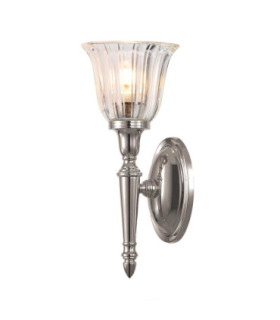 Dryden 1 Light Bathroom Wall Light Polished Nickel IP44 G9-1