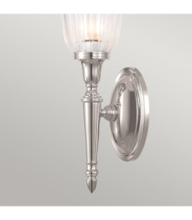 Dryden 1 Light Bathroom Wall Light Polished Nickel IP44 G9-2