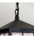 Winchester 1 Light Outdoor Ceiling Chain Lantern Black IP43 E27-2