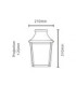Chelsea 1 Light Outdoor Wall Half Lantern Light Copper IP44 E27-3