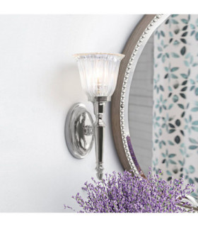 Dryden 1 Light Bathroom Wall Light Polished Chrome IP44 G9-2