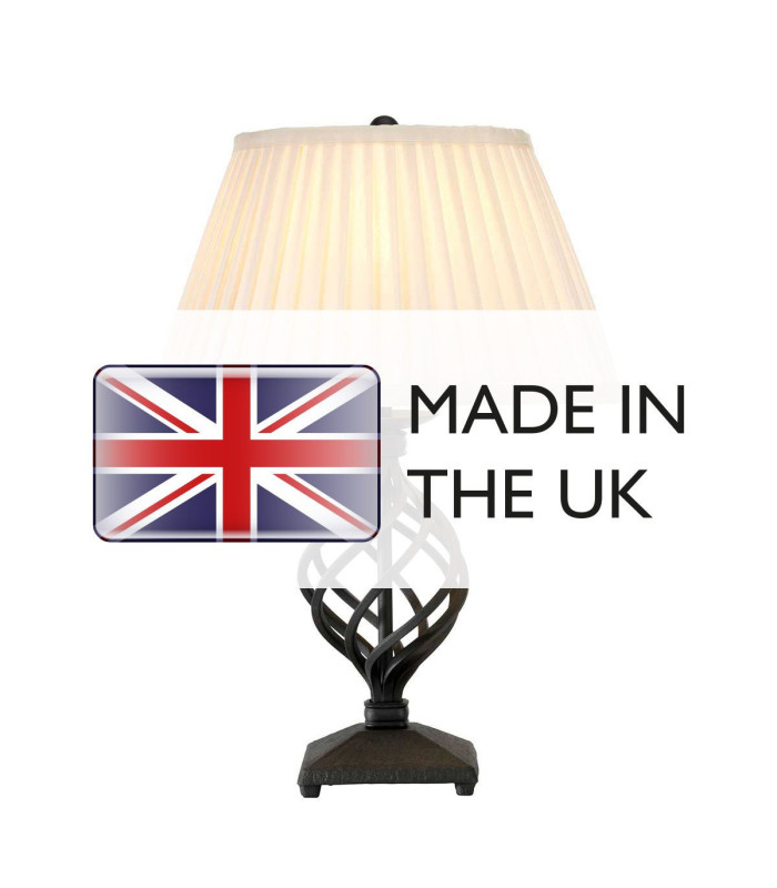 Belfry 1 Light Table Lamp Black E27-4