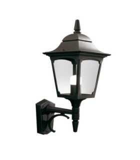 Chapel 1 Light Outdoor Wall Lantern Light Black IP44 E27-1