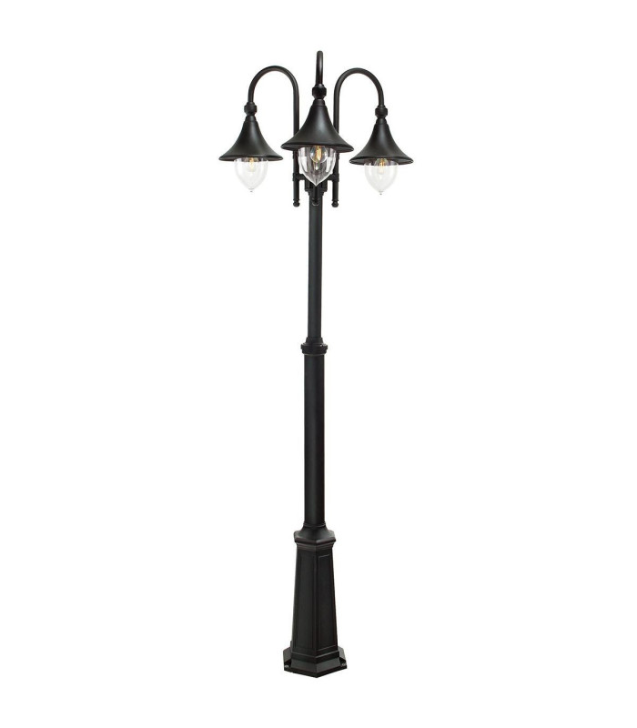 Firenze Outdoor Triple Lamp Post E27-1
