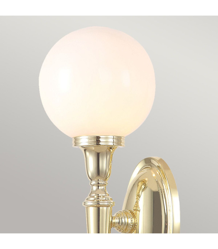 Dryden 1 Light Bathroom Wall Light Polished Brass IP44 G9-4