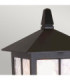 Winchester 1 Light Outdoor Pedestal Lantern Black IP43 E27-3