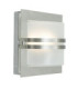 Bern 1 Light Outdoor Frosted Wall Light Stainless Steel IP65 E27-1