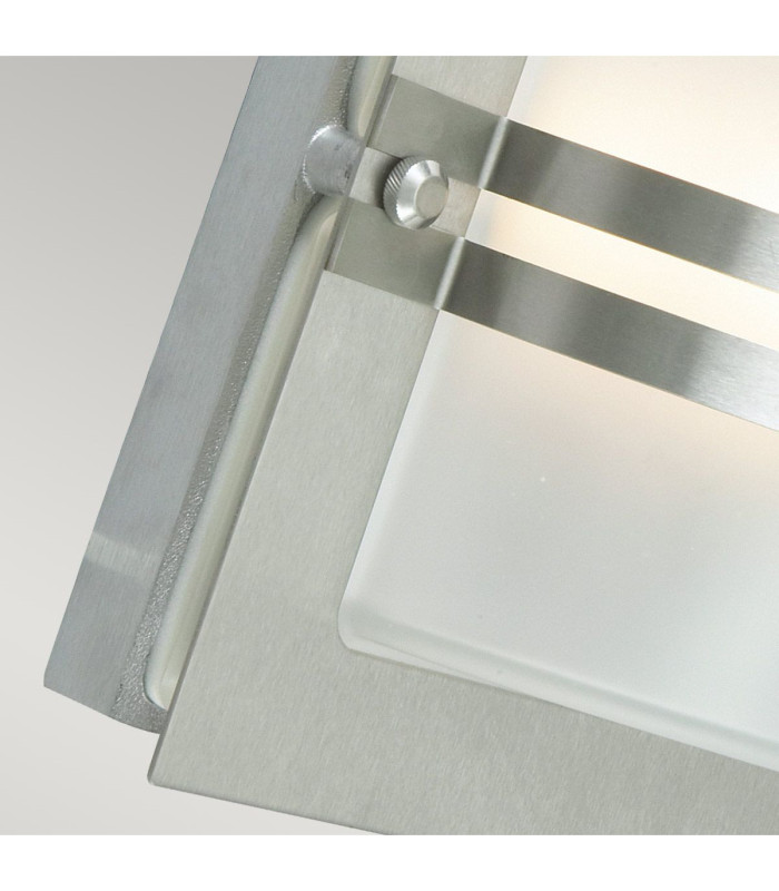 Bern 1 Light Outdoor Frosted Wall Light Stainless Steel IP65 E27-4