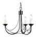 Carisbrooke Chandelier 3 Light Black Finish E14-1