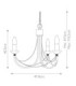Carisbrooke Chandelier 3 Light Black Finish E14-5