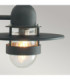 Bergen 1 Light Outdoor Fisherman Dome Wall Lantern Light Black IP55 E27-5