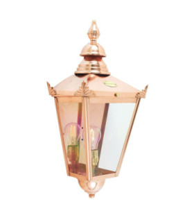 Chelsea 1 Light Outdoor Wall Half Lantern Light Copper IP44 E27-1