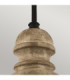 Matrimonio 1 Light Dome Pendant Driftwood-4