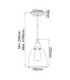 Matrimonio 1 Light Dome Pendant Driftwood-6