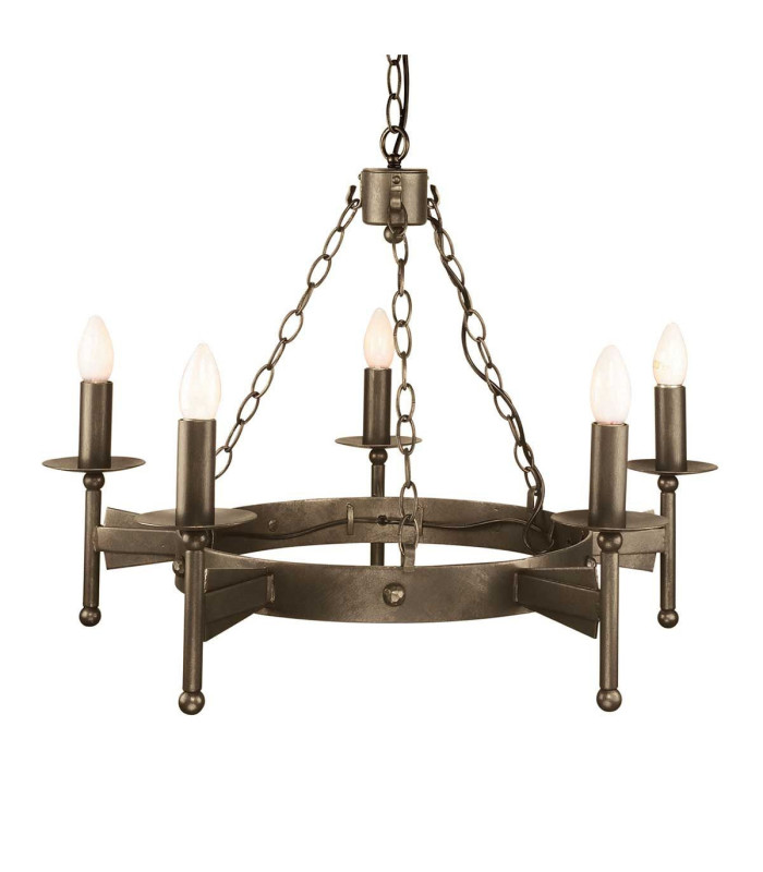 Cromwell 5 Light Chandelier Old Bronze Finish E14-1