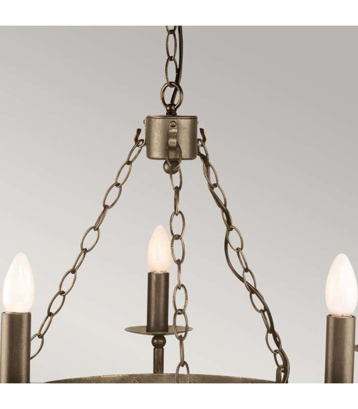 Cromwell 5 Light Chandelier Old Bronze Finish E14-2