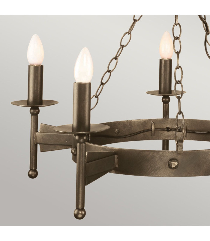 Cromwell 5 Light Chandelier Old Bronze Finish E14-3