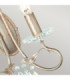 Christina 2 Light Indoor Candle Wall Light Silver Gold E14-5