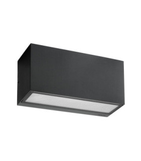 Asker 1 Light Outdoor Up / Down Wall Lantern Light Graphite IP65 E27-1