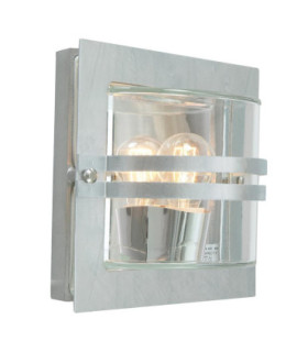 Bern 1 Light Outdoor Wall Light Galvanised IP65 E27-1