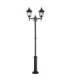 Chapel 2 Light Twin Outdoor Post Lantern Black IP44 E27-1