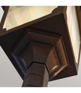 Chapel 2 Light Twin Outdoor Post Lantern Black IP44 E27-2