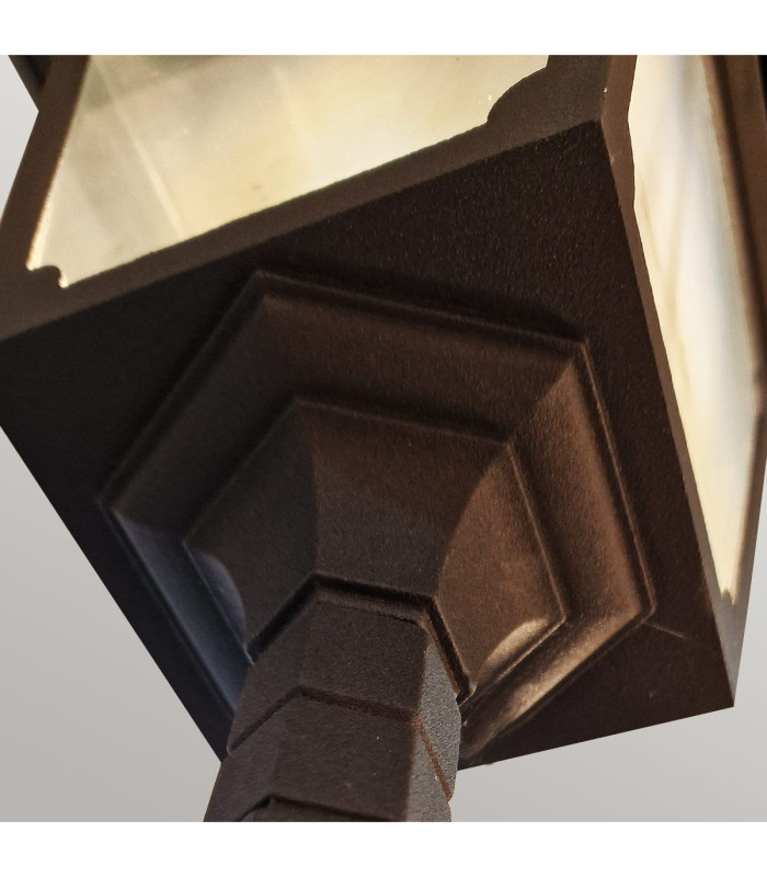 Chapel 2 Light Twin Outdoor Post Lantern Black IP44 E27-2