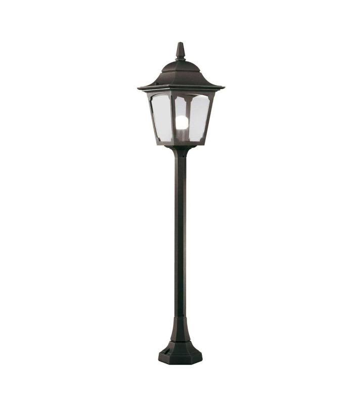 Chapel 1 Light Outdoor Post Lantern Black IP44 E27-1