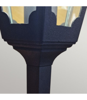 Chapel 1 Light Outdoor Post Lantern Black IP44 E27-2