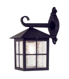 Winchester 1 Light Outdoor Wall Lantern Light Black IP43 E27-1