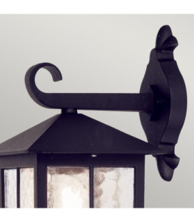 Winchester 1 Light Outdoor Wall Lantern Light Black IP43 E27-2