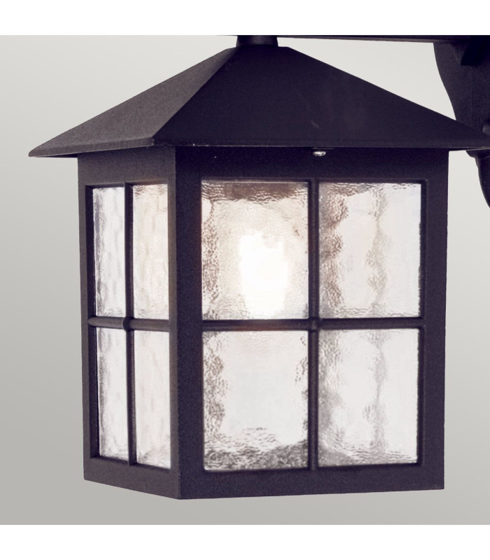 Winchester 1 Light Outdoor Wall Lantern Light Black IP43 E27-3