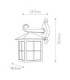 Winchester 1 Light Outdoor Wall Lantern Light Black IP43 E27-4