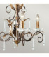 Amarilli Chandelier 3 Light Bronze Gold Floral Leaves Design  E14-2