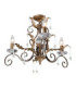 Amarilli Chandelier 3 Light Bronze Gold Floral Leaves Design  E14-6