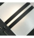 Bern 1 Light Outdoor Frosted Wall Light Black IP65 E27-3