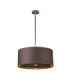 Balance 1 Light Round Ceiling Pendant Brown Brass E27-1