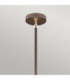 Balance 1 Light Round Ceiling Pendant Brown Brass E27-6