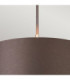 Balance 1 Light Round Ceiling Pendant Brown Brass E27-7