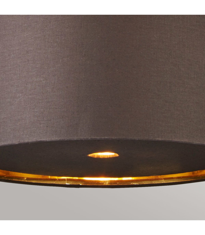Balance 1 Light Round Ceiling Pendant Brown Brass E27-8
