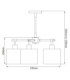 Balance 5 Light Multi Arm Ceiling Pendant Light White Polished Nickel E27-6