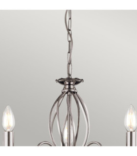 Aegean Chandelier 3 Light Polished Nickel Finish E14-2