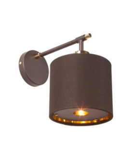 Balance 1 Light Indoor Dome Wall Light Brown Polished Brass E27-1