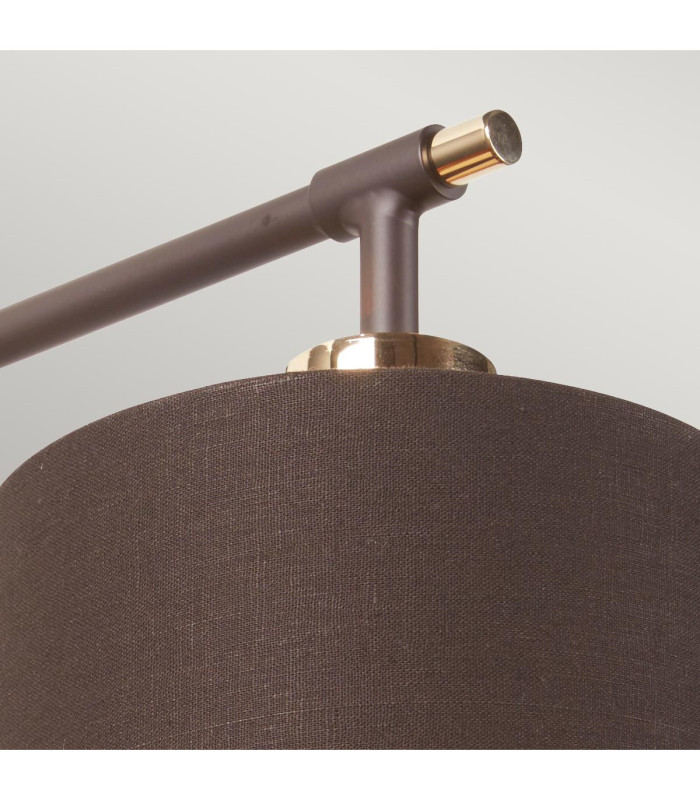 Balance 1 Light Indoor Dome Wall Light Brown Polished Brass E27-2