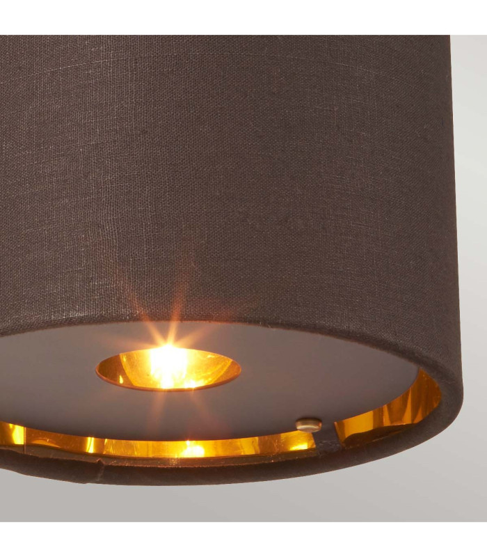 Balance 1 Light Indoor Dome Wall Light Brown Polished Brass E27-5
